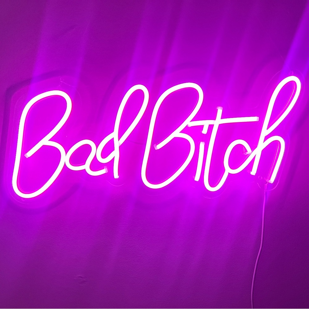 Neon Pink Wall Sign